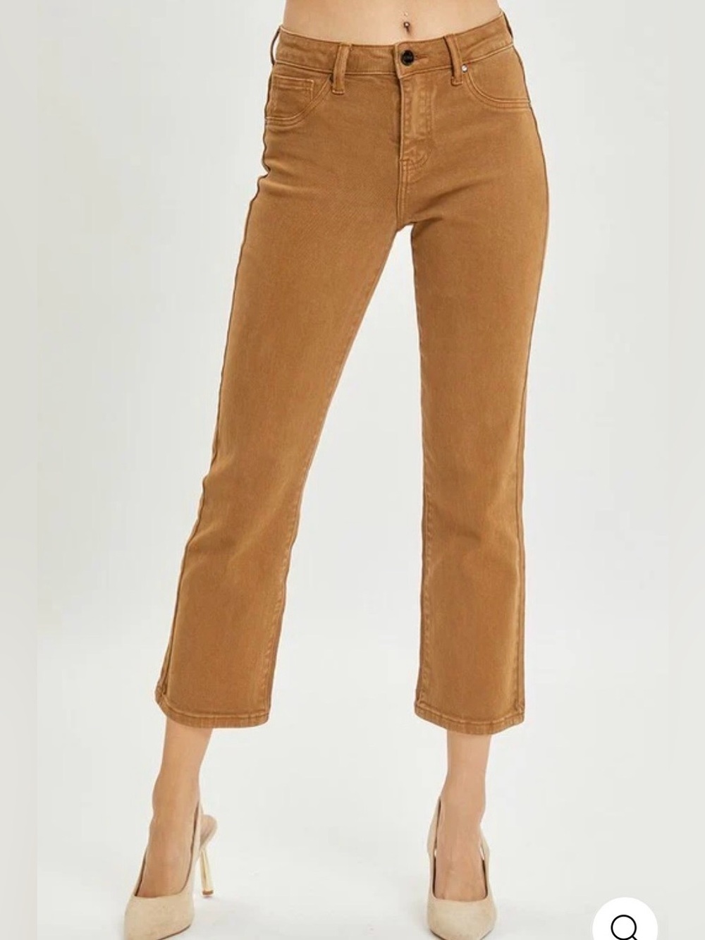 NWT Risen Mid-Rise Straight Crop Jeans Size 3/26